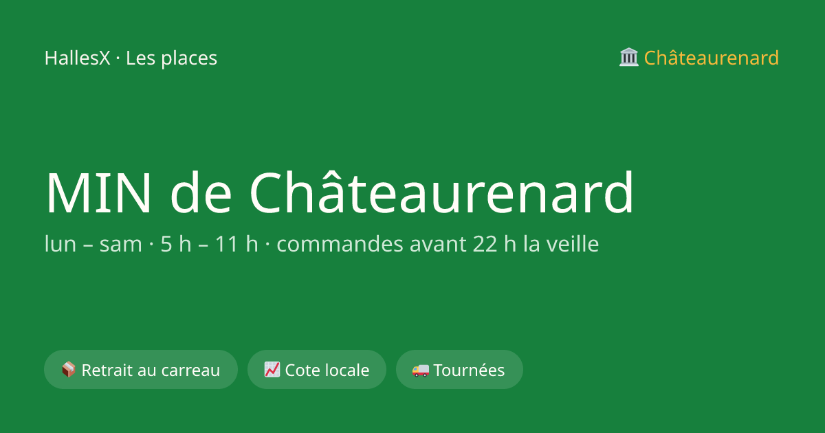 Vignette OG — 🌻 MIN de Châteaurenard