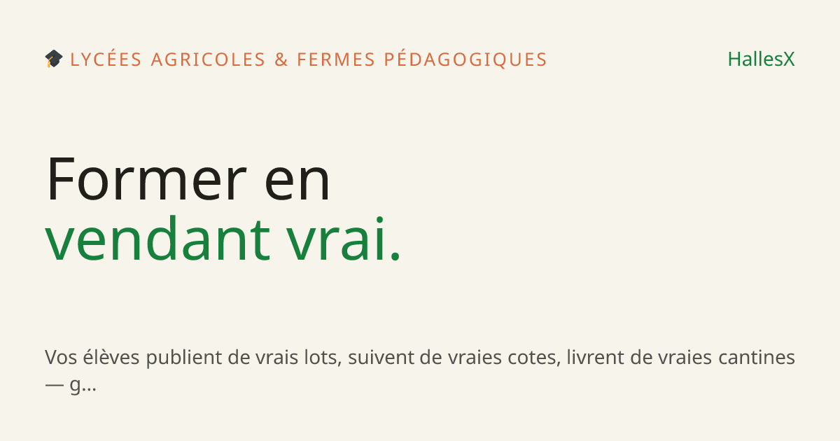 Vignette OG — 🎓 Lycées agricoles & fermes pédagogiques