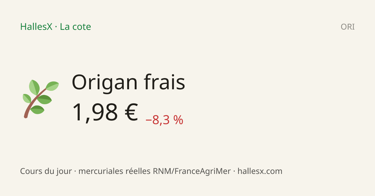 Vignette OG — 🌿 Origan frais